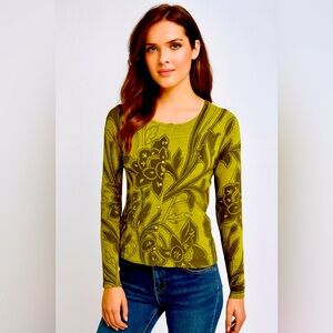 Anthropologie Charlotte Tarantola Rhinestone Button Bird Cardigan